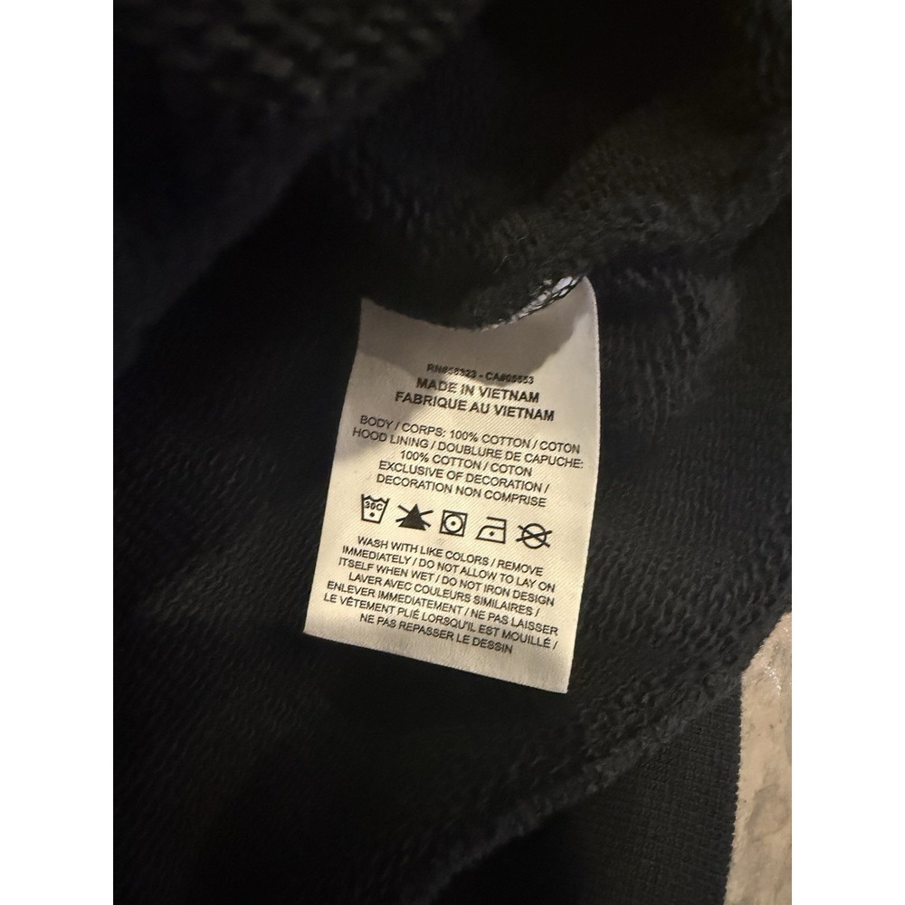 Nike Jordan X Paris Saint-Germain Pullover Wordmark Hoodie Black Mens Medium - Picture 7 of 9